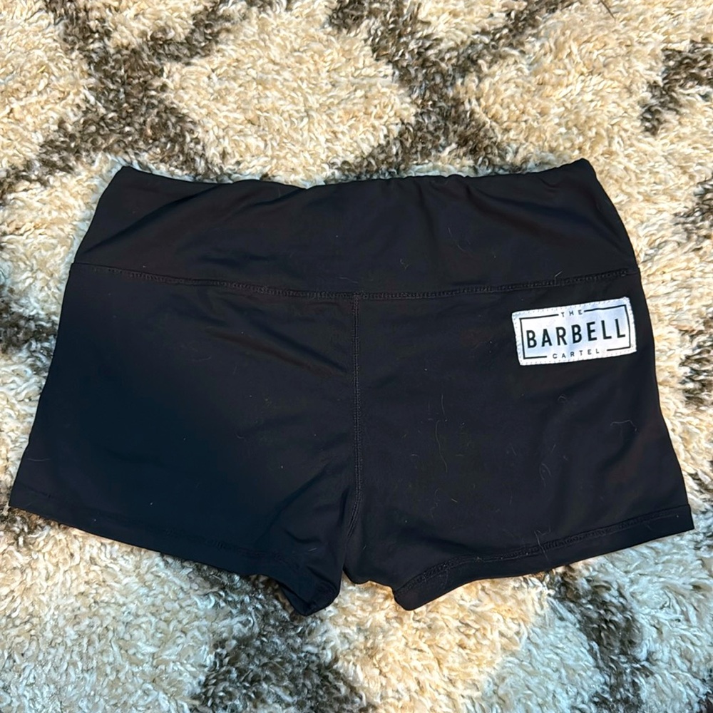 Barbell Cartel 2.5 inch shorts, black, medium